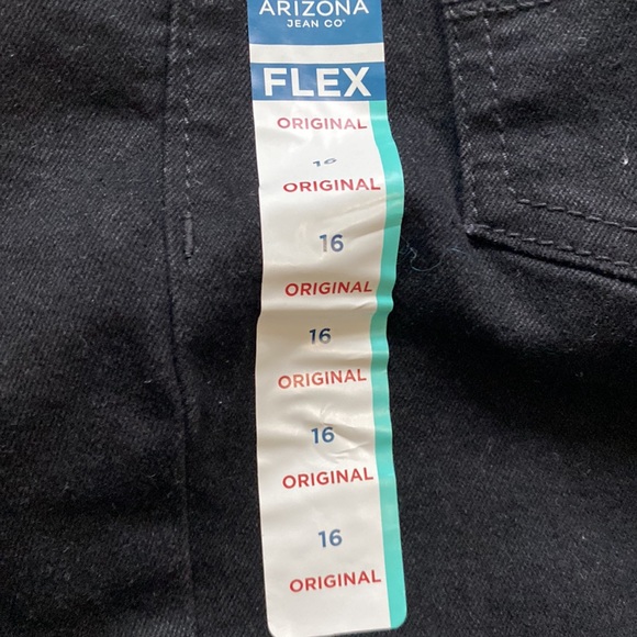 BLACK-NEW-NEVER WORN- Arizona Jean Co-Boys-size 16 - original fit - Picture 4 of 6